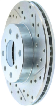 Picture of StopTech Select Sport 96-00 Honda Civic DX/HX Coupe Slotted and Drilled Left Front Rotor