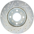 Picture of StopTech Select Sport 96-00 Honda Civic DX/HX Coupe Slotted and Drilled Left Front Rotor