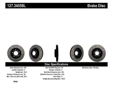 Picture of StopTech Slotted & Drilled Sport Brake Rotor