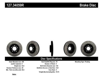 Picture of StopTech Slotted & Drilled Sport Brake Rotor