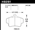 Picture of Hawk 99-00 Porsche 911 Carrera Carrera 2 Series 4 Piston Caliper HPS 5.0 Front Brake Pads