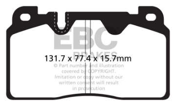 Picture of EBC 12+ Audi Q5 2.0 Turbo (Brembo) Ultimax2 Front Brake Pads