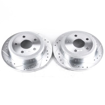 Picture of Power Stop 07-17 Jeep Wrangler Rear Evolution Drilled & Slotted Rotors - Pair
