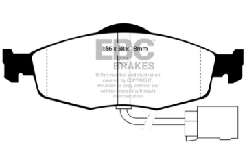 Picture of EBC 95-00 Ford Contour 2-0 Ultimax2 Front Brake Pads