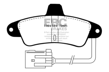 Picture of EBC 95-00 Ford Contour 2-0 Ultimax2 Rear Brake Pads
