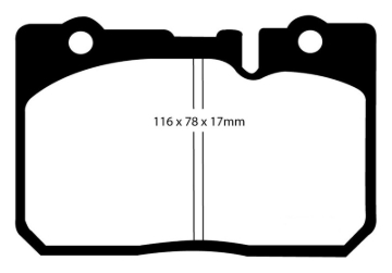 Picture of EBC 95-00 Lexus LS400 4-0 Ultimax2 Front Brake Pads