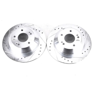 Picture of Power Stop 2019 Hyundai Santa Fe XL Rear Evolution Drilled & Slotted Rotors - Pair
