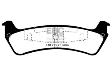 Picture of EBC 95-01 Ford Explorer 4-0 2WD Ultimax2 Rear Brake Pads