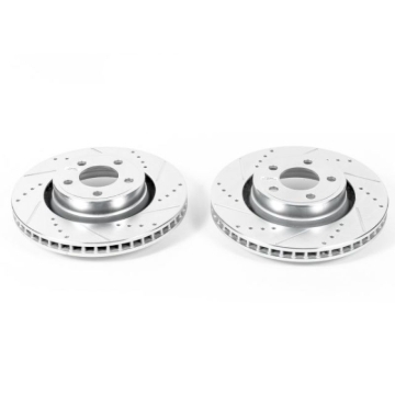 Picture of Power Stop 15-19 Ford Mustang Front Evolution Drilled & Slotted Rotors - Pair