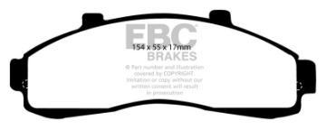 Picture of EBC 95-01 Ford Explorer 4-0 2WD Yellowstuff Front Brake Pads