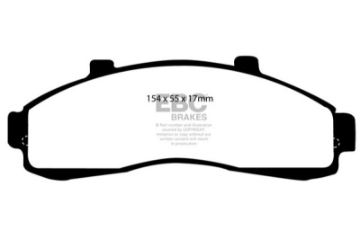Picture of EBC 95-01 Ford Explorer 4-0 2WD Yellowstuff Front Brake Pads