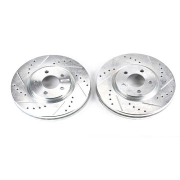 Picture of Power Stop 03-09 Chrysler PT Cruiser Front Evolution Drilled & Slotted Rotors - Pair