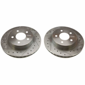 Picture of Power Stop 84-86 Ford Mustang Rear Evolution Drilled & Slotted Rotors - Pair