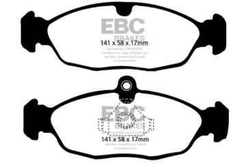 Picture of EBC 95-02 Jaguar XJR 4-0 Supercharged Ultimax2 Rear Brake Pads