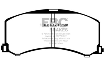 Picture of EBC 95-02 Suzuki Esteem Greenstuff Front Brake Pads