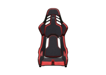 Picture of Recaro Podium (Large) CFK Carbon Fiber Left Hand Seat - Black Alcantara/Red Leather