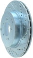 Picture of StopTech Select Sport 08-11 Mitsubishi Evo X Slotted and Drilled Left Rear Rotor