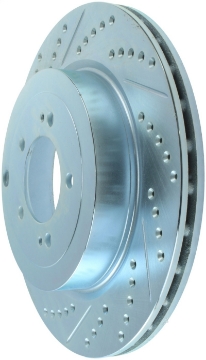 Picture of StopTech Select Sport 08-11 Mitsubishi Evo X Slotted and Drilled Right Rear Rotor