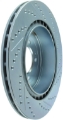 Picture of StopTech Select Sport 08-11 Mitsubishi Evo X Slotted and Drilled Right Rear Rotor