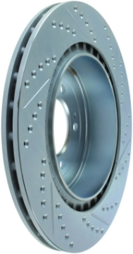 Picture of StopTech Select Sport 08-11 Mitsubishi Evo X Slotted and Drilled Right Rear Rotor