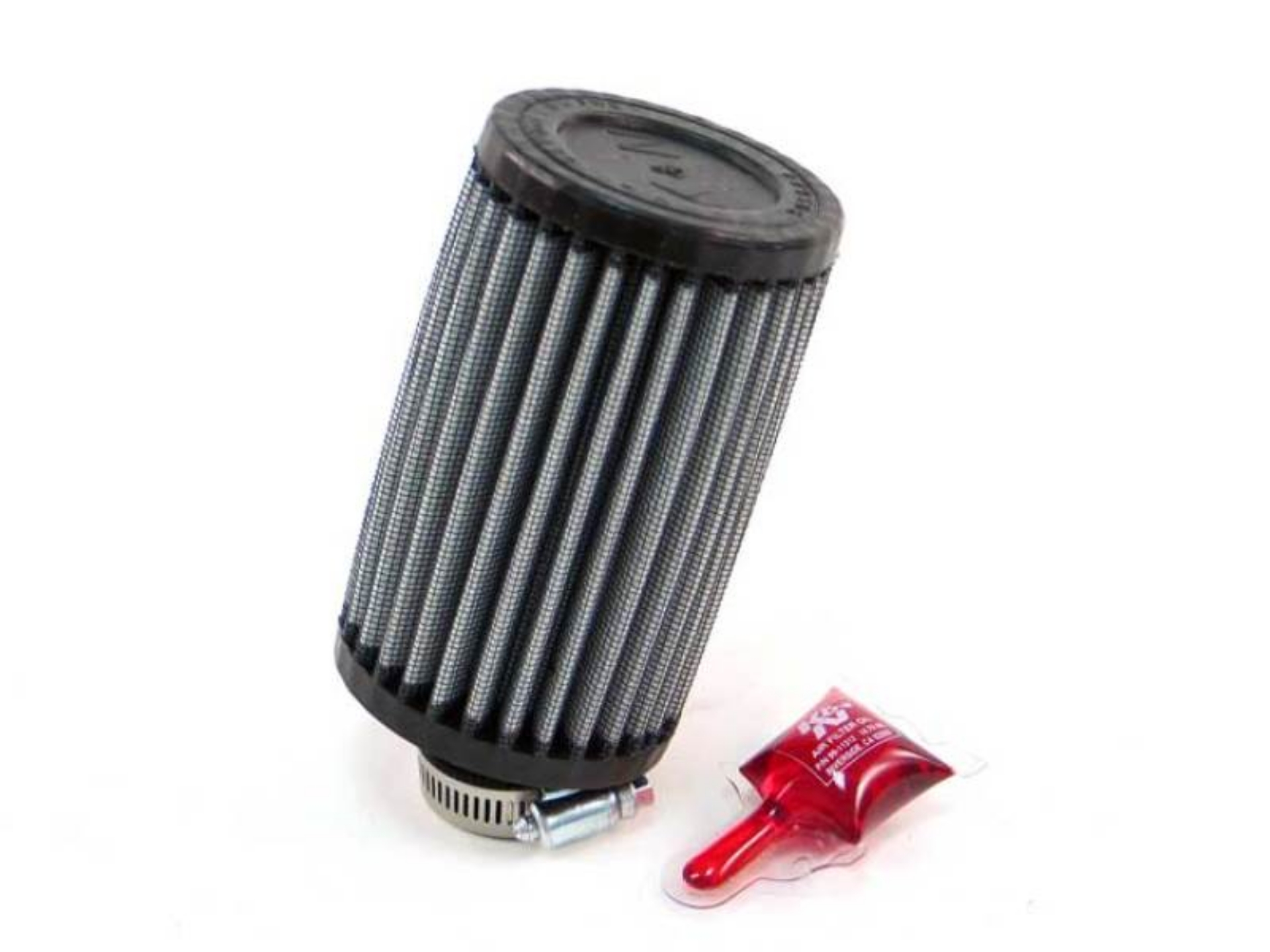 Picture of K&N Universal Rubber Filter 1 1/4in 20 Deg FLG 3in OD 5in Height