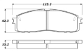 Picture of StopTech Street Touring 87-92 MK3 Supra Rear Brake Pads