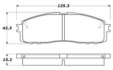 Picture of StopTech Street Touring 87-92 MK3 Supra Rear Brake Pads