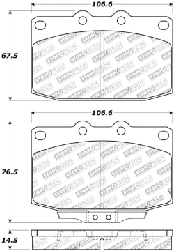 Picture of StopTech Street Touring 89-95 Mazda RX7 Front Brake Pads