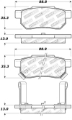 Picture of StopTech Street Touring 90-01 Integra exc- Type R Brake Pads
