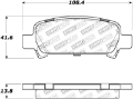 Picture of StopTech Street Touring 02-03 WRX Rear Brake Pads