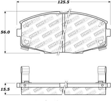 Picture of StopTech Street Touring 87-92 MK3 Supra Front Brake Pads