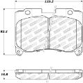 Picture of StopTech Street Touring 5/93-98 Toyota Supra Turbo Front Brake Pads