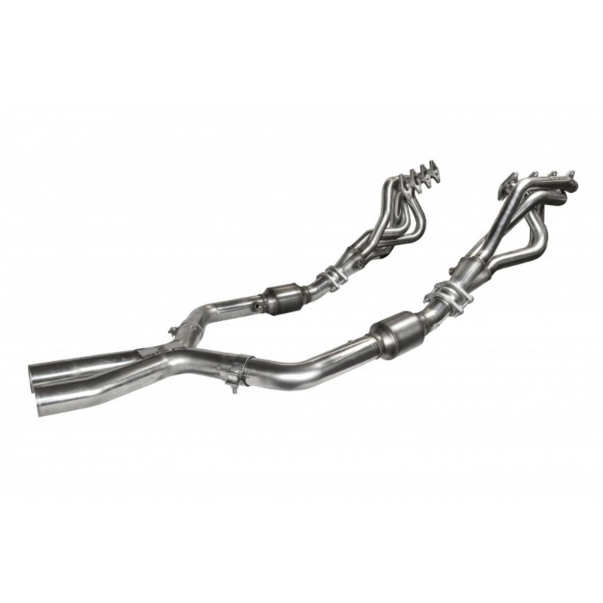 Picture of Kooks 05-10 Ford Mustang GT Manual 1 5-8in x 2 1-2in SS Long Tube Headers and OEM Catted SS X Pipe