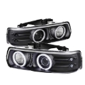 Picture of Spyder Chevy Silverado 1500/2500 99-02Projector Headlights CCFL Halo LED Black PRO-YD-CS99-CCFL-BK