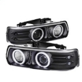 Picture of Spyder Chevy Silverado 1500/2500 99-02Projector Headlights CCFL Halo LED Black PRO-YD-CS99-CCFL-BK