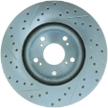 Picture of StopTech Select Sport 06-15 Honda Civic Si Slotted and Drilled Left Front Rotor