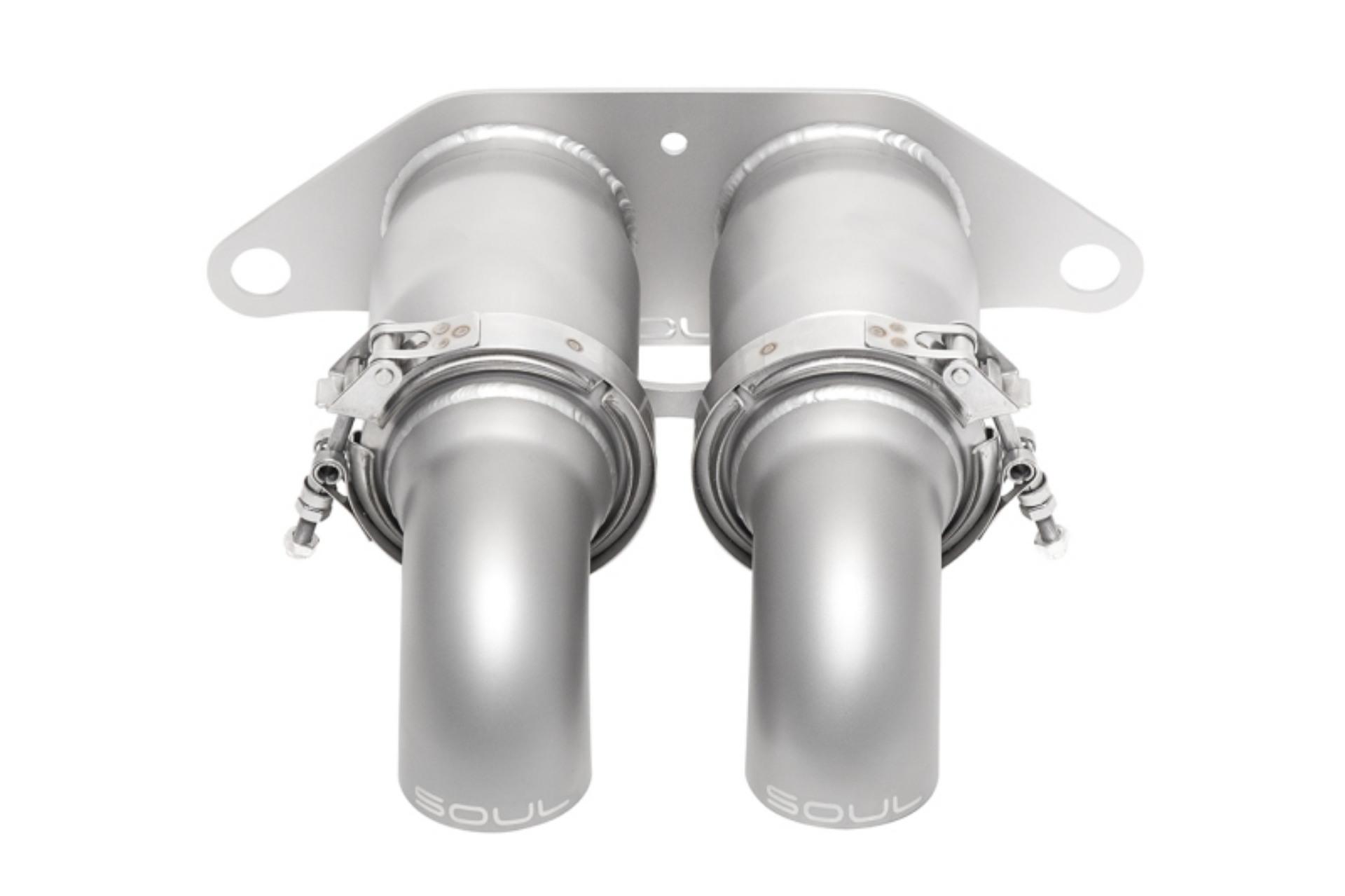 Picture of SOUL 14-19 Porsche 991.1 / 991.2 GT3 Bolt-On Resonated Turn Down Exhaust Tips