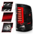Picture of ANZO 2007-2013 GMC Sierra LED Tail Lights w/ Light Bar Black Housing Clear Lens