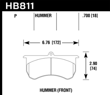 Picture of Hawk 15-16 AM General Hummer Super Duty Front Brake Pads