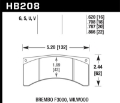 Picture of Hawk Brembo F3000 / Wilwood DTC-70 Race Brake Pads