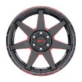 Picture of Weld Off-Road W110 20X10 Retaliate 6X135 6X139.7 ET-18 BS4.75 Gloss Black MIL Red 106.1