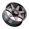Picture of Weld Off-Road W110 20X10 Retaliate 6X135 6X139.7 ET-18 BS4.75 Gloss Black MIL Red 106.1