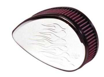 Picture of K&N H/D Sportster Filter Kit Teardrop Flamed SPECIAL ORDER Intake Sys-Harley Davidson