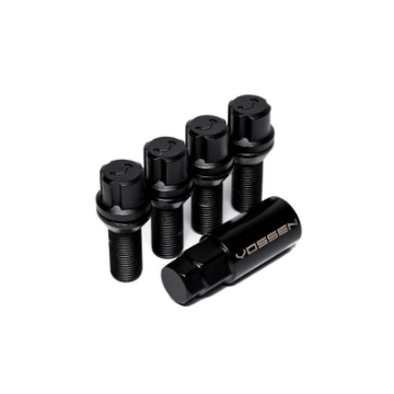 Picture of Vossen 28mm Lock Bolt - 14x1.5 - 17mm Hex - Cone Seat - Black (Set of 4)