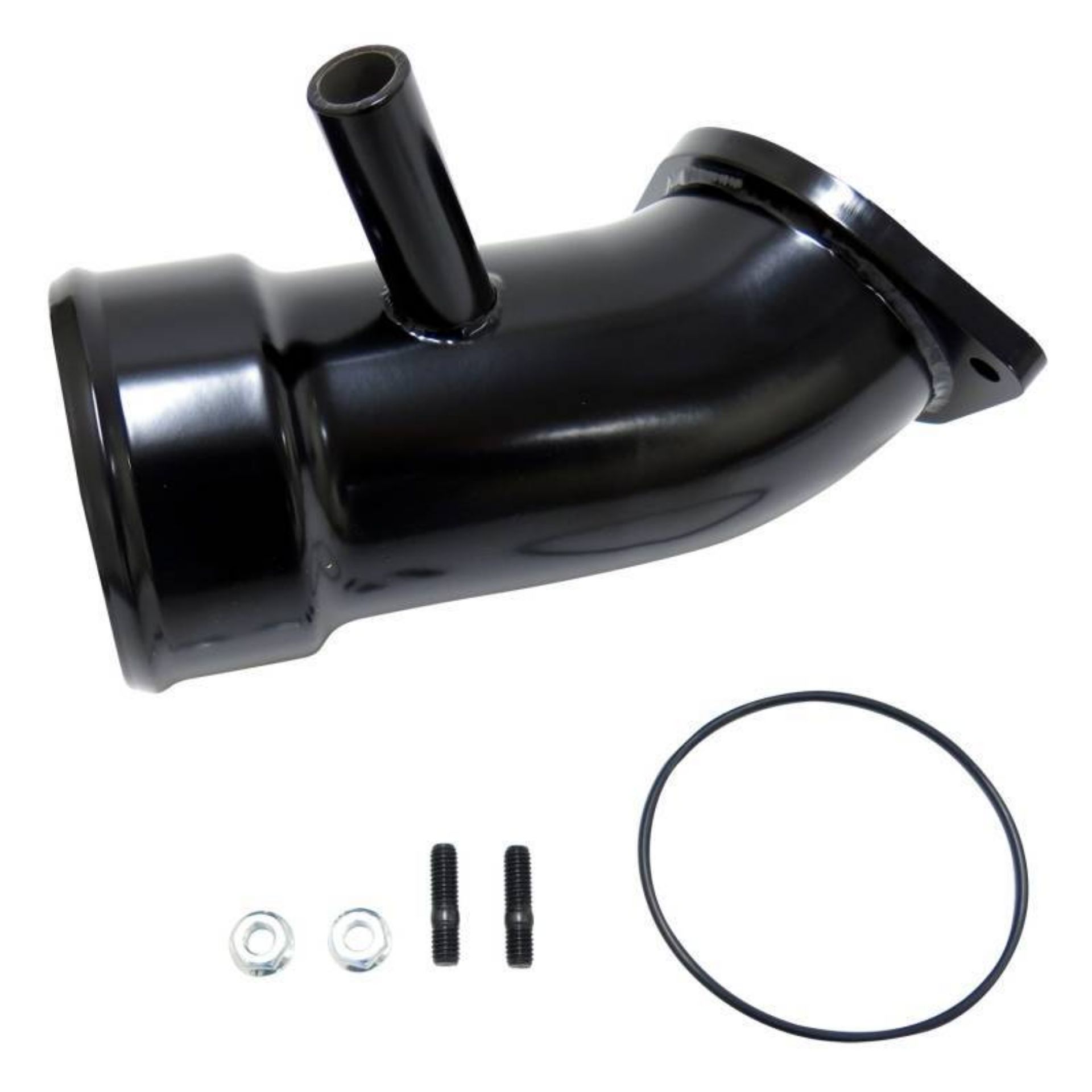 Picture of Wehrli 17-19 Chevrolet 6.6L L5P Duramax 3.5in Intake Horn w/PCV Port - Mica Grey