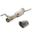 Picture of Carven 2022 Toyota Tundra 3.5L Cut & Clamp Muffler Replacement Kit w/ 5in Ceramic Black Tip