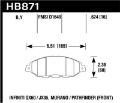 Picture of Hawk 13-19 Nissan Pathfinder 3.5L / 14-19 Infiniti QX60 3.5L HPS 5.0 Front Brake Pads