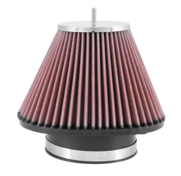 Picture of K&N Universal Clamp-On Air Filter 3.938in FLG 7.125in X 5.313in Base 3.5in Top w/ Stud 5in Height