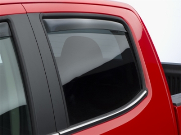 Picture of WeatherTech 2015+ Chevrolet Colorado Rear Side Window Deflectors - Dark Smoke