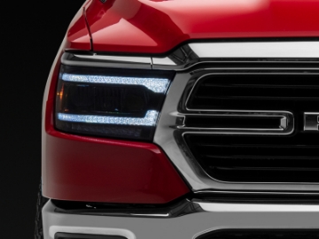 Picture of Raxiom 19-22 Dodge RAM 1500 LED Headlights- Black Housing (Clear Lens)(w/Factory Halogen Headlights)